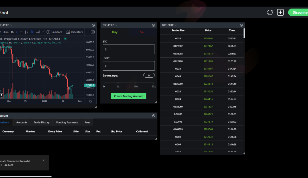 Blockchain Perpetual Futures Trading System